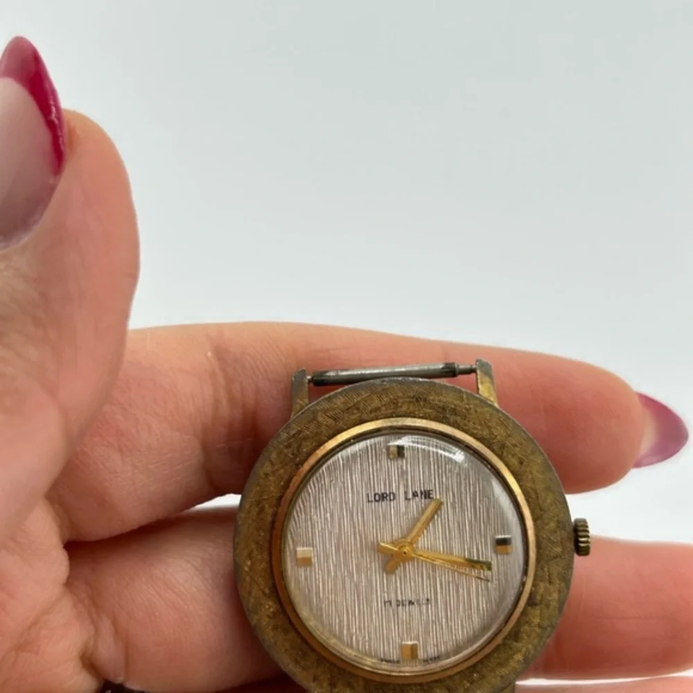 VINTAGE LORD LANE Gold TONE MENS WATCH Dial Only #213*